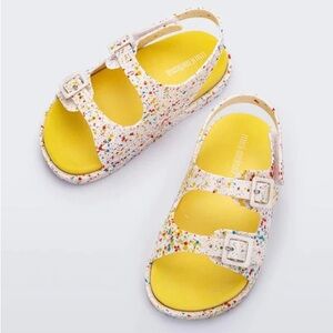 MINI MELISSA WIDE SANDAL SPLATTER size 10